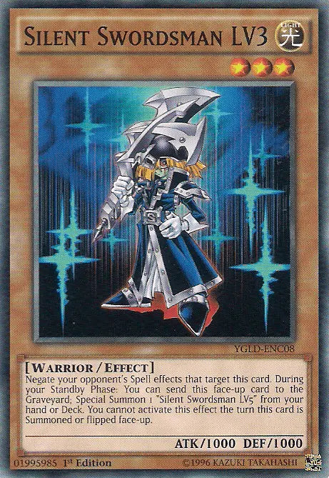 Silent Swordsman LV3 [YGLD-ENC08] Common - Doe's Cards