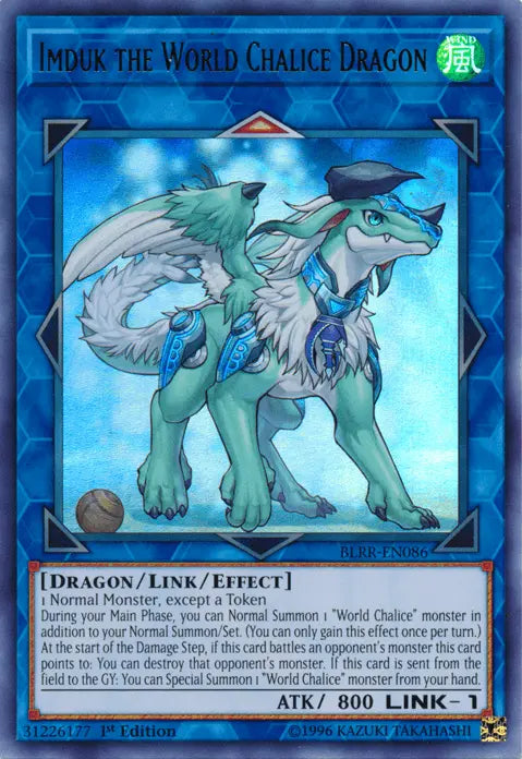 Imduk the World Chalice Dragon [BLRR-EN086] Ultra Rare - Doe's Cards