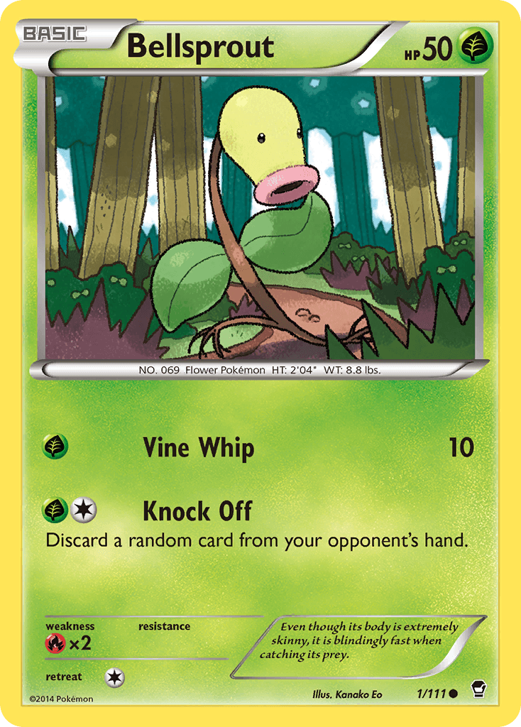 Bellsprout (1/111) [XY: Furious Fists] - Doe's Cards