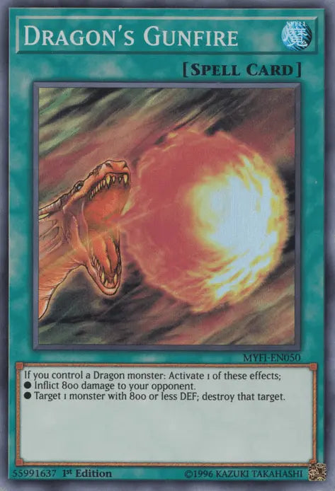 Dragon's Gunfire [MYFI-EN050] Super Rare - Doe's Cards