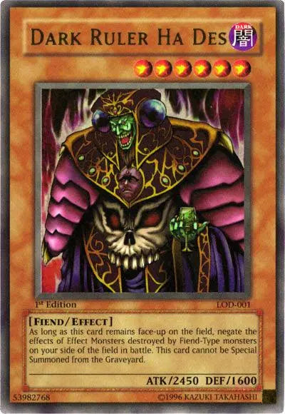 Dark Ruler Ha Des [LOD-001] Ultra Rare - Doe's Cards