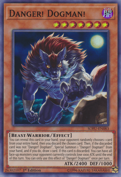 Danger! Dogman! [SOFU-EN083] Super Rare - Doe's Cards