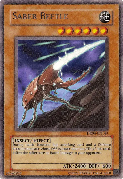Saber Beetle [DR04-EN143] Rare - Doe's Cards