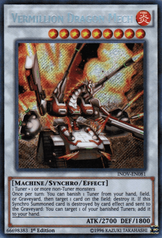 Vermillion Dragon Mech [INOV-EN081] Secret Rare - Doe's Cards