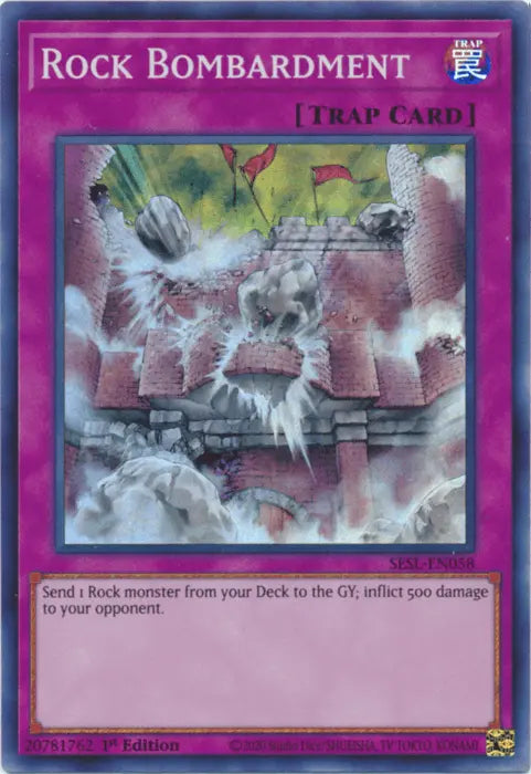 Rock Bombardment [SESL-EN058] Super Rare - Doe's Cards