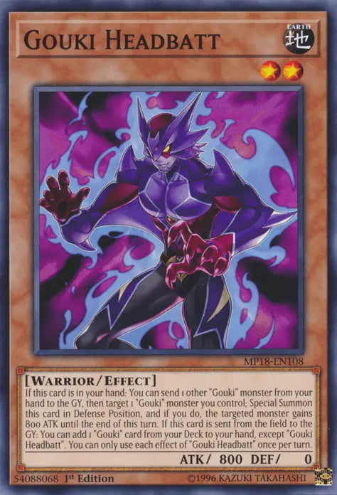 Gouki Headbatt [MP18-EN108] Common - Doe's Cards