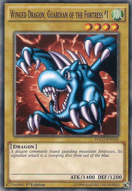 Winged Dragon, Guardian of the Fortress #1 [YGLD-ENA10] Common - Doe's Cards