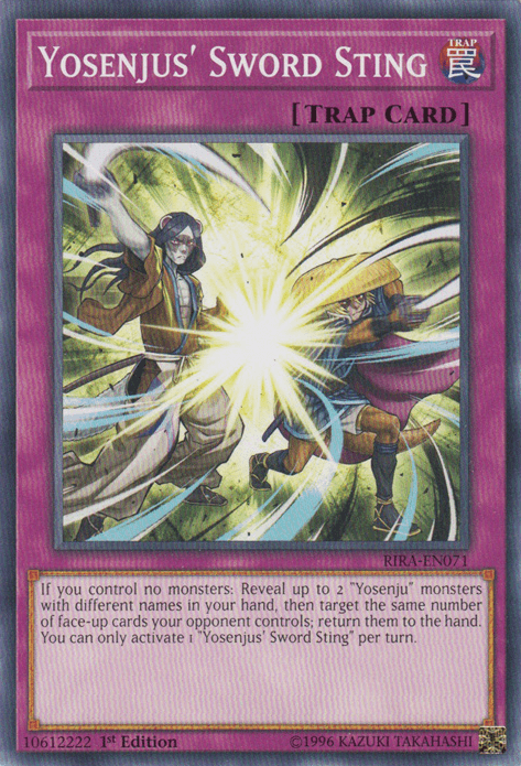 Yosenjus' Sword Sting [RIRA-EN071] Common - Doe's Cards