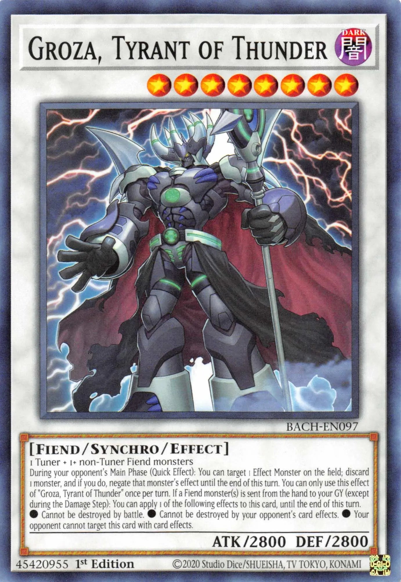 Groza, Tyrant of Thunder [BACH-EN097] Common - Doe's Cards