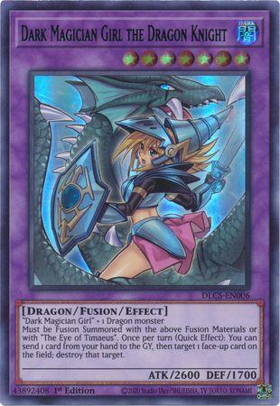 Dark Magician Girl the Dragon Knight (Alternate Art) (Blue) [DLCS-EN006] Ultra Rare - Doe's Cards