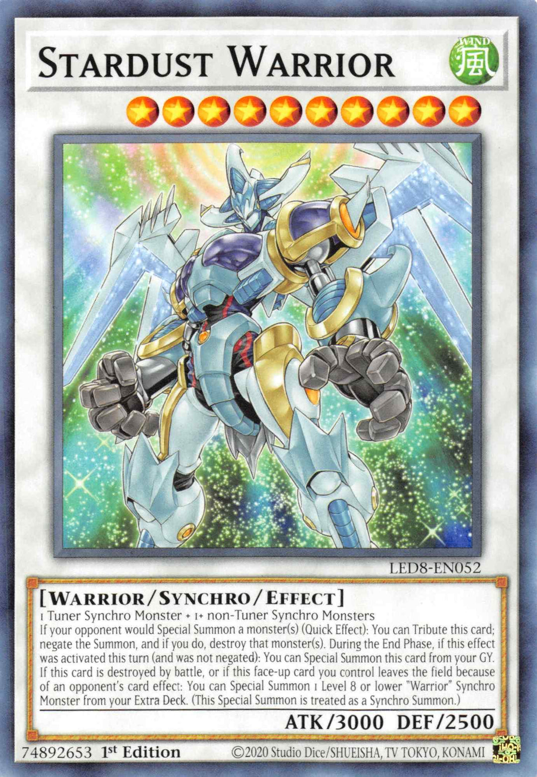 Stardust Warrior [LED8-EN052] Common - Doe's Cards