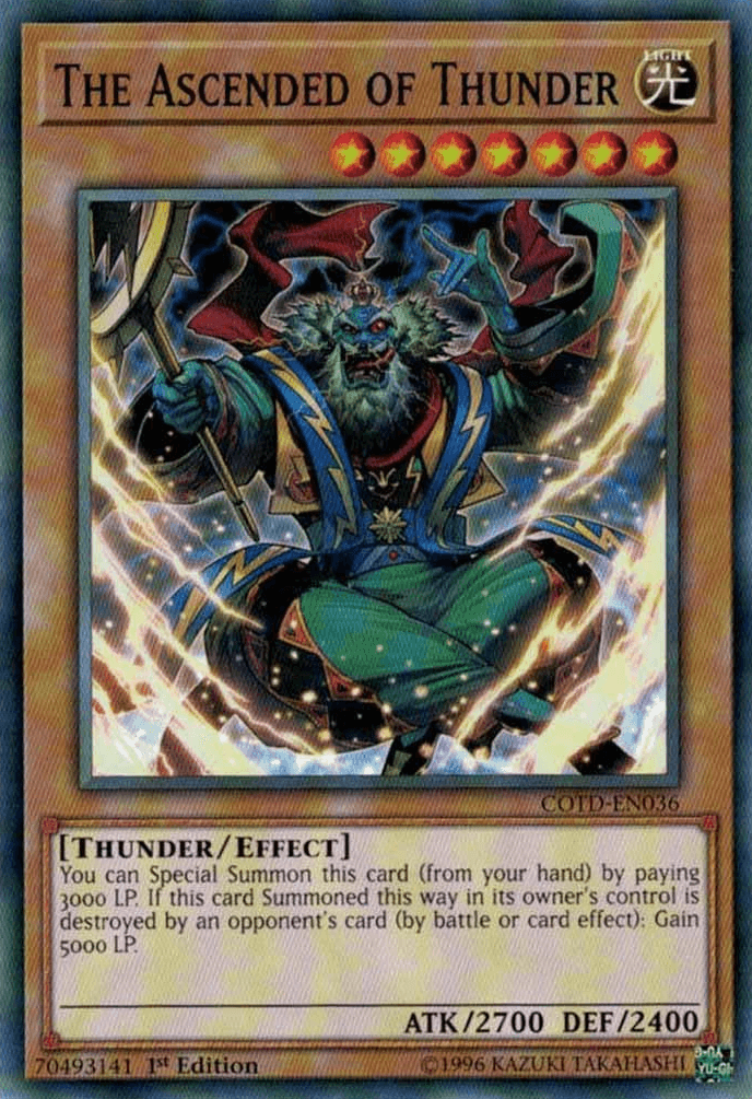 The Ascended of Thunder [COTD-EN036] Short Print - Doe's Cards