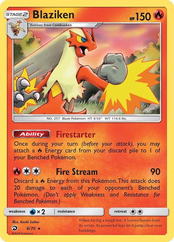 Blaziken (6/70) (Theme Deck Exclusive) [Sun & Moon: Dragon Majesty] - Doe's Cards