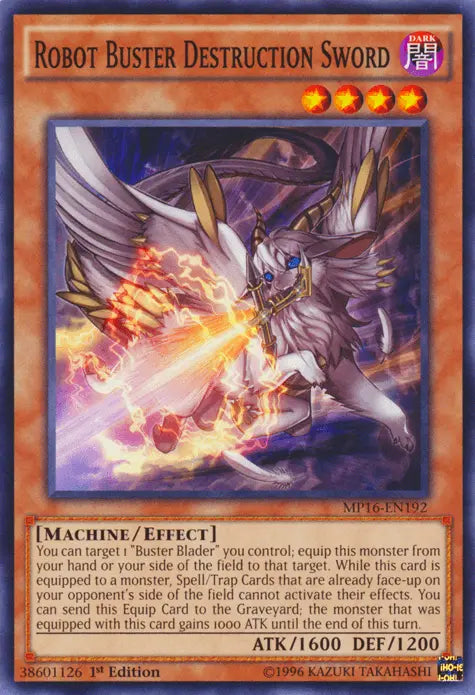 Robot Buster Destruction Sword [MP16-EN192] Common - Doe's Cards