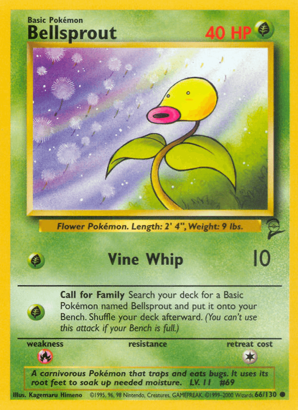 Bellsprout (66/130) [Base Set 2] - Doe's Cards