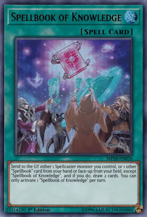 Spellbook of Knowledge [MP18-EN076] Ultra Rare - Doe's Cards