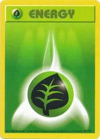 Grass Energy (99/102) [Base Set Shadowless Unlimited] - Doe's Cards