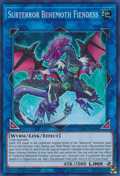 Subterror Behemoth Fiendess [CIBR-EN098] Super Rare - Doe's Cards