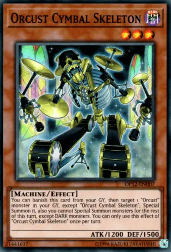 Orcust Cymbal Skeleton [OP12-EN007] Super Rare - Doe's Cards
