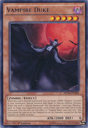 Vampire Duke [MP14-EN180] Rare - Doe's Cards