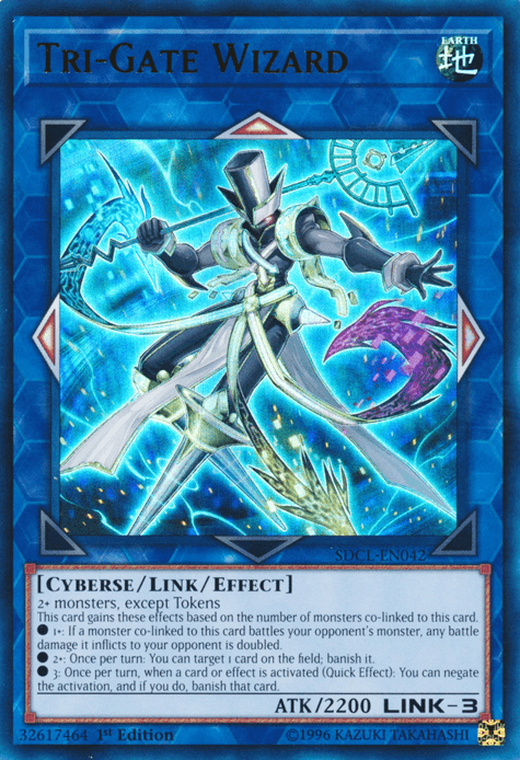 Tri-Gate Wizard [SDCL-EN042] Ultra Rare - Doe's Cards