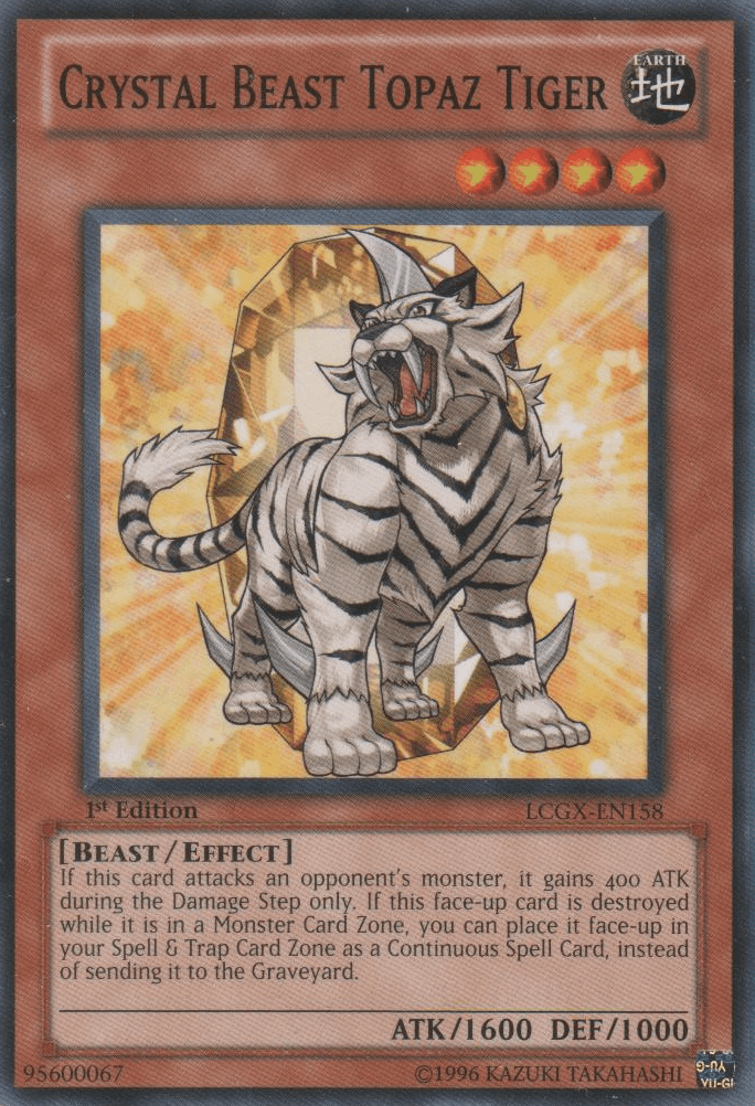 Crystal Beast Topaz Tiger [LCGX-EN158] Common - Doe's Cards