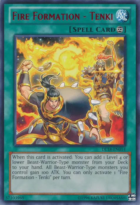 Fire Formation - Tenki (Red) [DL18-EN014] Rare - Doe's Cards