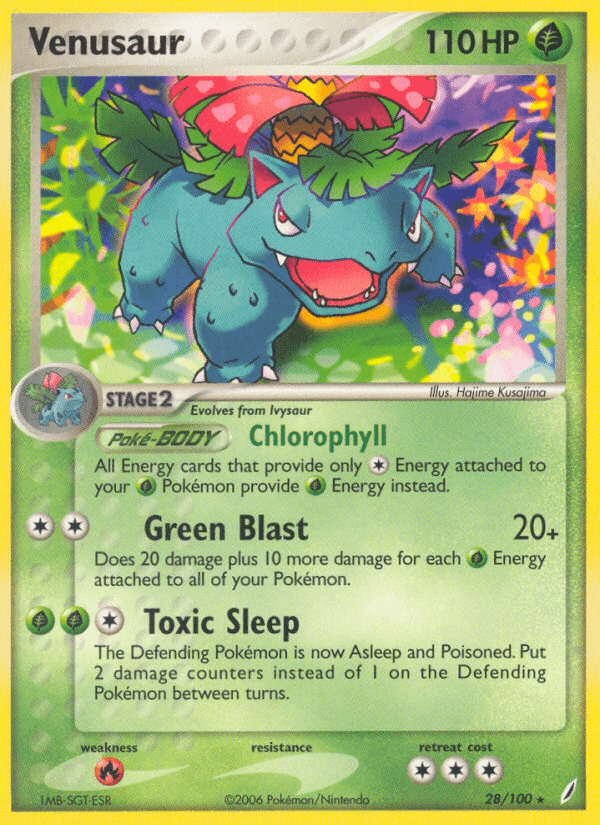 Venusaur (28/100) [EX: Crystal Guardians] - Doe's Cards