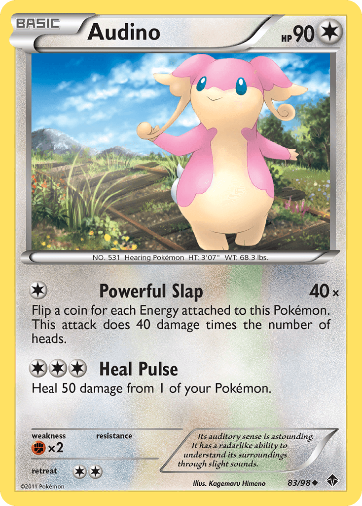 Audino (83/98) [Black & White: Emerging Powers] - Doe's Cards