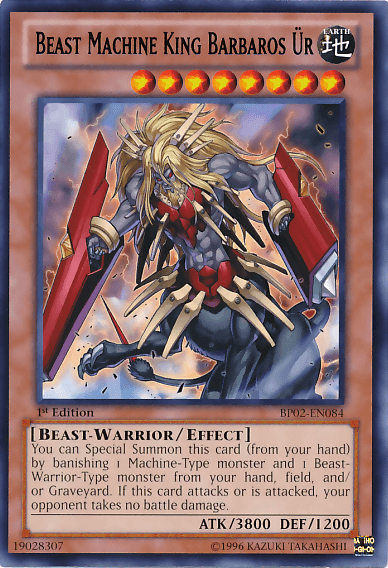 Beast Machine King Barbaros Ur [BP02-EN084] Mosaic Rare - Doe's Cards