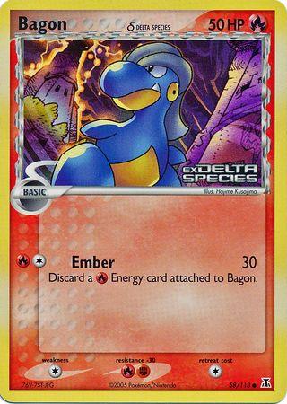 Bagon (58/113) (Delta Species) (Stamped) [EX: Delta Species] - Doe's Cards