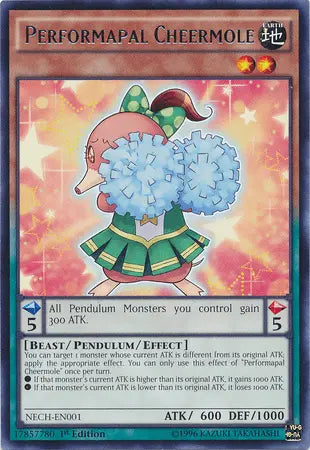 Performapal Cheermole [NECH-EN001] Rare - Doe's Cards