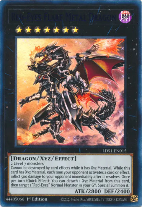 Red-Eyes Flare Metal Dragon (Blue) [LDS1-EN015] Ultra Rare - Doe's Cards