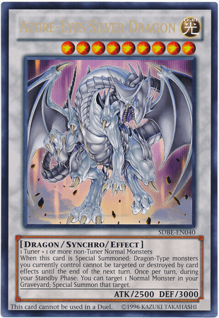 Azure-Eyes Silver Dragon (Oversized) (Silver Dragon) [SDBE-EN040] Promo - Doe's Cards