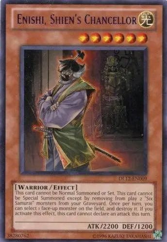 Enishi, Shien's Chancellor (Purple) [DL12-EN009] Rare - Doe's Cards