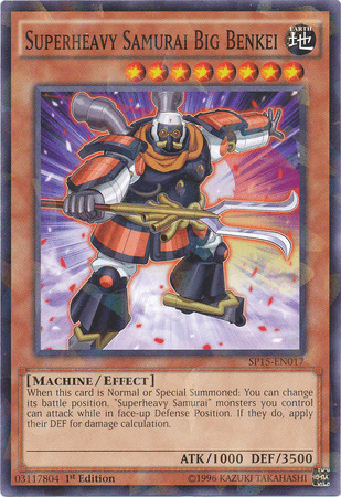 Superheavy Samurai Big Benkei [SP15-EN017] Shatterfoil Rare - Doe's Cards