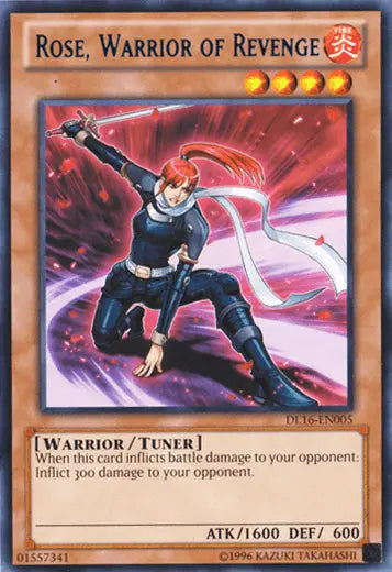 Rose, Warrior of Revenge (Blue) [DL16-EN005] Rare - Doe's Cards