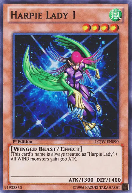Harpie Lady 1 [LCJW-EN090] Super Rare - Doe's Cards