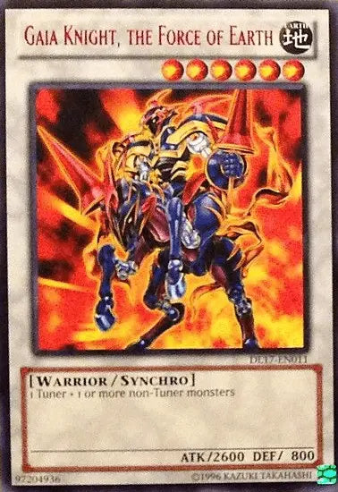 Gaia Knight, the Force of Earth (Red) [DL17-EN011] Rare - Doe's Cards