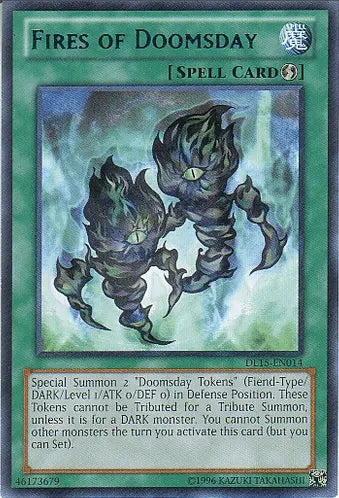 Fires of Doomsday (Blue) [DL15-EN014] Rare - Doe's Cards