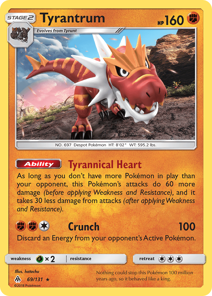 Tyrantrum (69/131) [Sun & Moon: Forbidden Light] - Doe's Cards