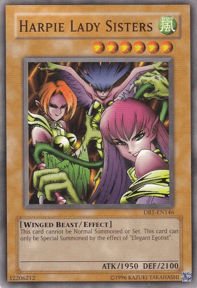 Harpie Lady Sisters [DB1-EN146] Common - Doe's Cards