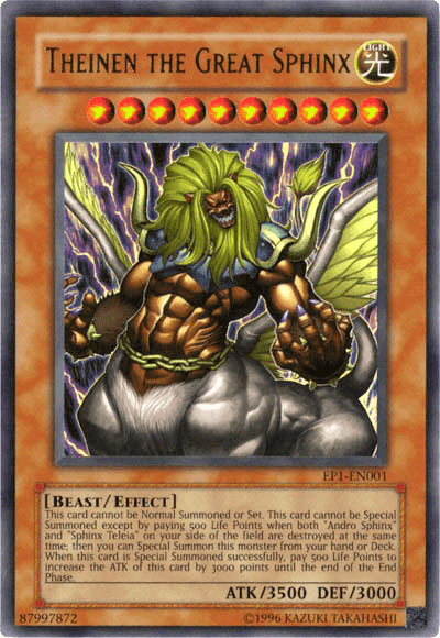 Theinen the Great Sphinx [EP1-EN001] Ultra Rare - Doe's Cards