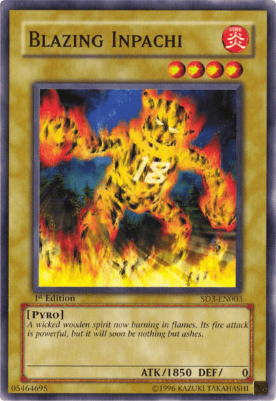 Blazing Inpachi [SD3-EN003] Common - Doe's Cards