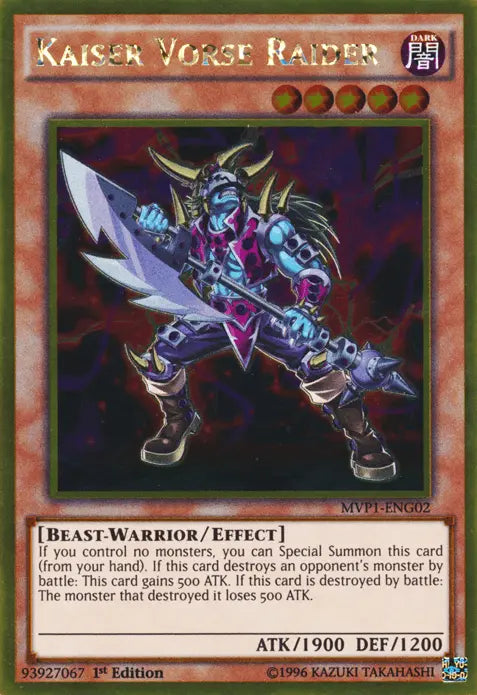 Kaiser Vorse Raider [MVP1-ENG02] Gold Rare - Doe's Cards