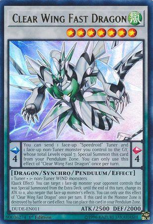 Clear Wing Fast Dragon [DUDE-EN011] Ultra Rare - Doe's Cards