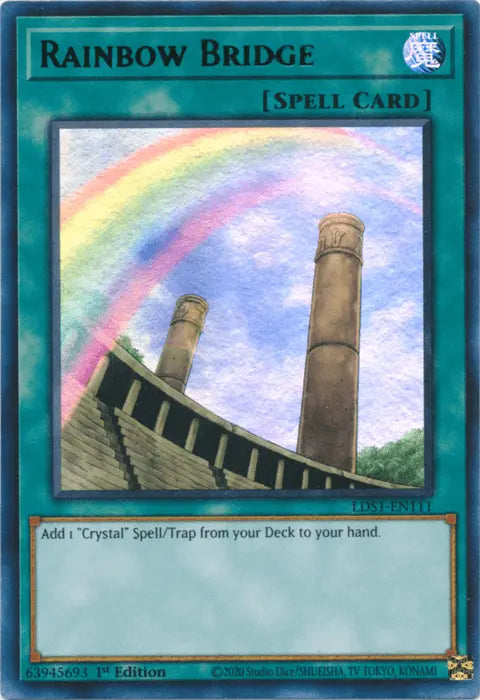 Rainbow Bridge (Green) [LDS1-EN111] Ultra Rare - Doe's Cards