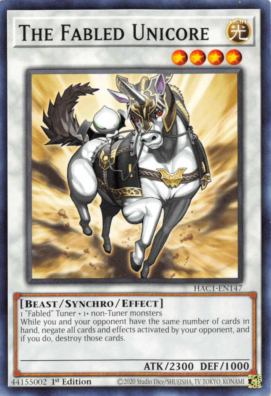 The Fabled Unicore [HAC1-EN147] Common - Doe's Cards