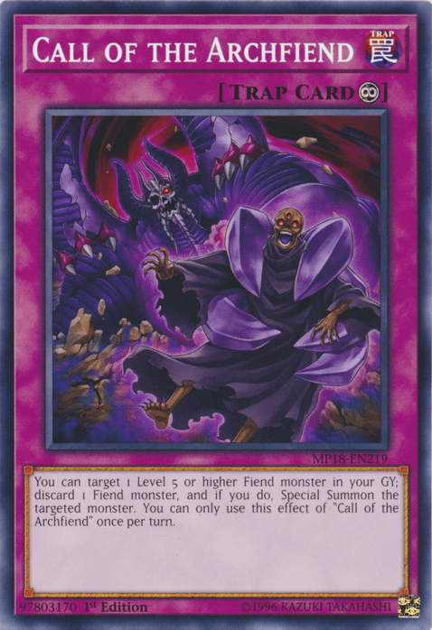 Call of the Archfiend [MP18-EN219] Common - Doe's Cards