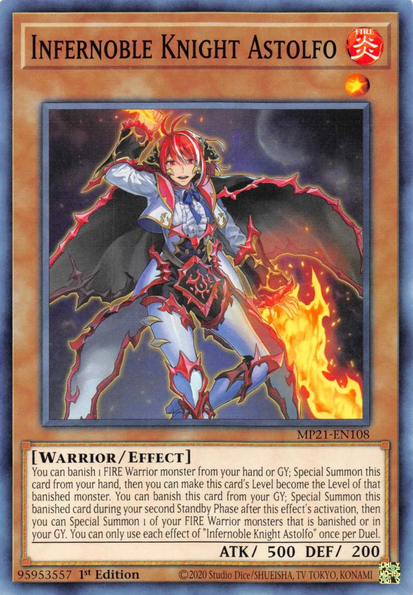 Infernoble Knight Astolfo [MP21-EN108] Common - Doe's Cards
